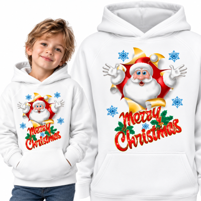 BLUZA Z KAPTUREM  ŚWIĄTECZNA CHRISTMAS1